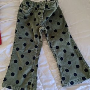 Boden polka dot pants 2-3